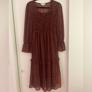 Love riche red dress with polkadots. size small.